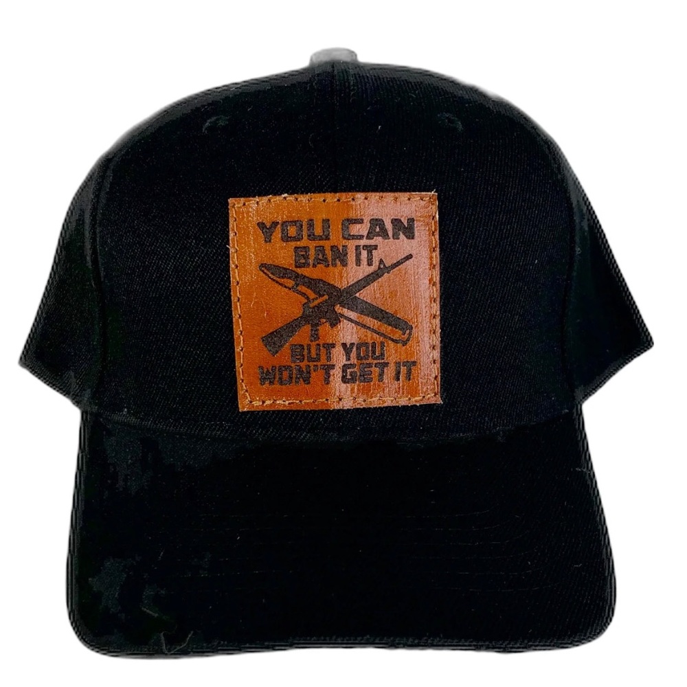 Black baseball cap